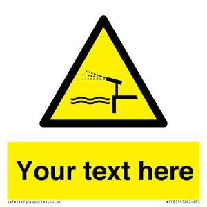 Custom warning water cannon